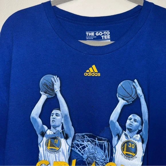 Adidas “Splash Brothers” Golden State Warriors VTG Shirt XL Curry Thompson